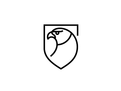Heraldry Eagle bird eagle geometric heraldry illustrator logo mark minimalism symbol vector