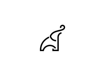 Elephant elephant geometric heraldry illustrator logo mark minimalism symbol vector