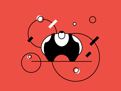 Fighter geometric illustrator logo mark minimalism symbol vector