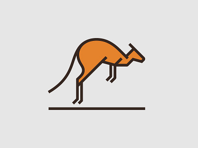 Geometric Kangaroo animal design fun geometric geometric design graphic icon illustration illustrator logo mark minimal minimalism symbol vector