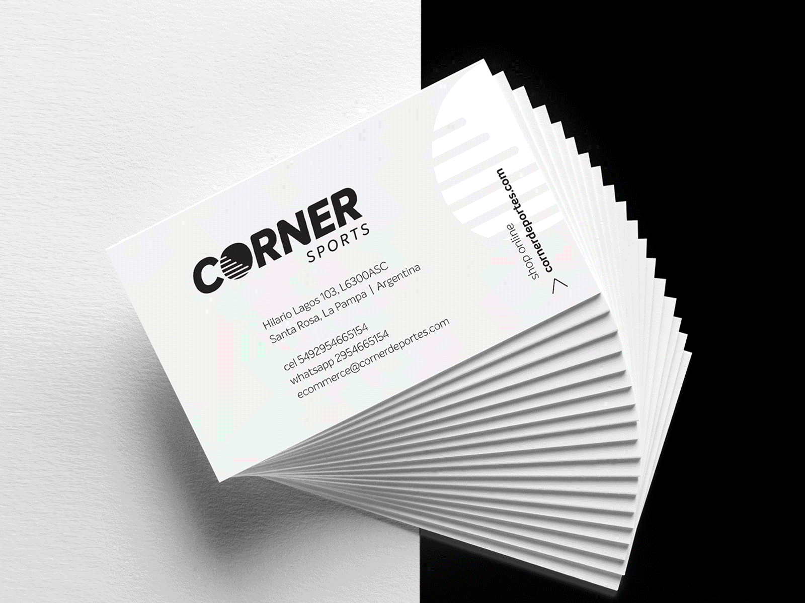 Corner Sports branding design logo print web