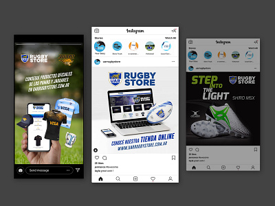 UAR Rugby Store branding design social media web