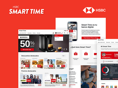 HSBC Smart Time app branding concept design ui ux web