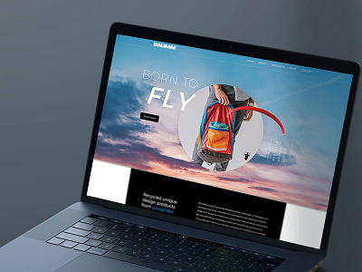 BAUMM | Design reusing paragliders branding concept design layout recycle web