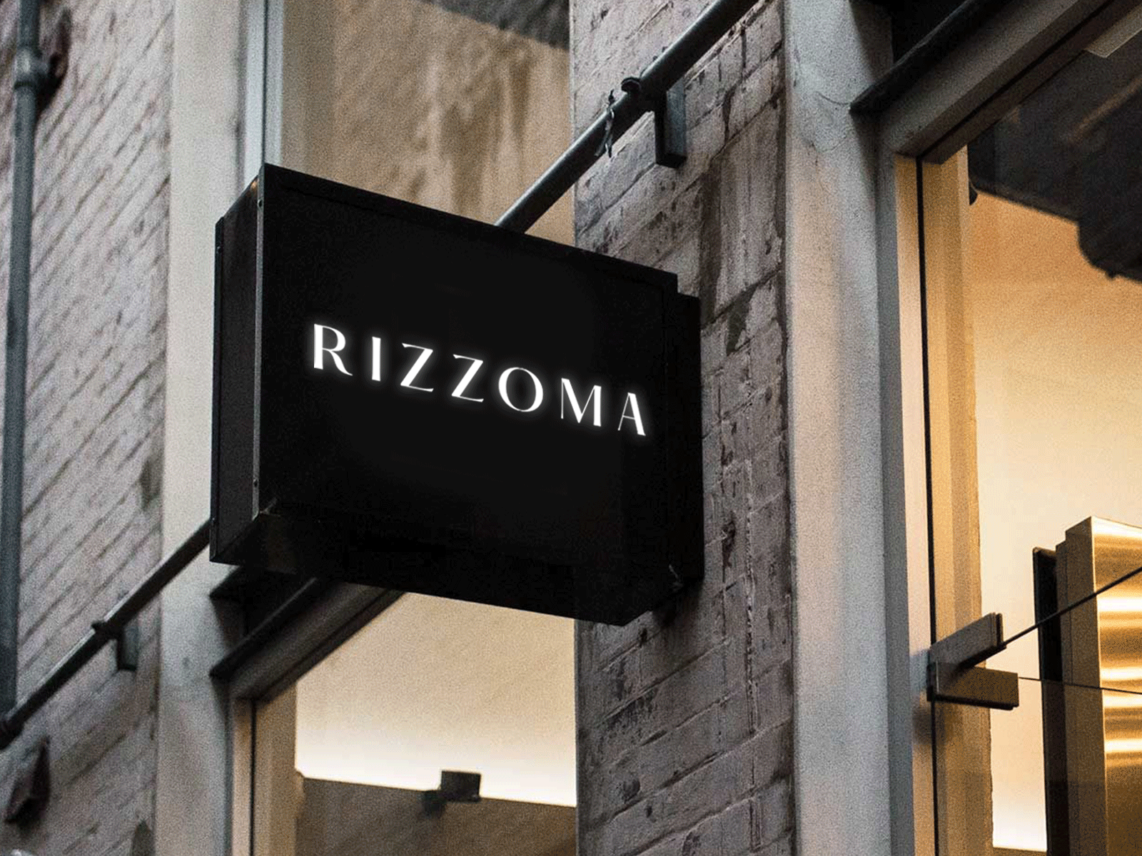 Rizzoma | Premium quality furniture store black and white branding concept concept design deco design details furniture logo premium typography