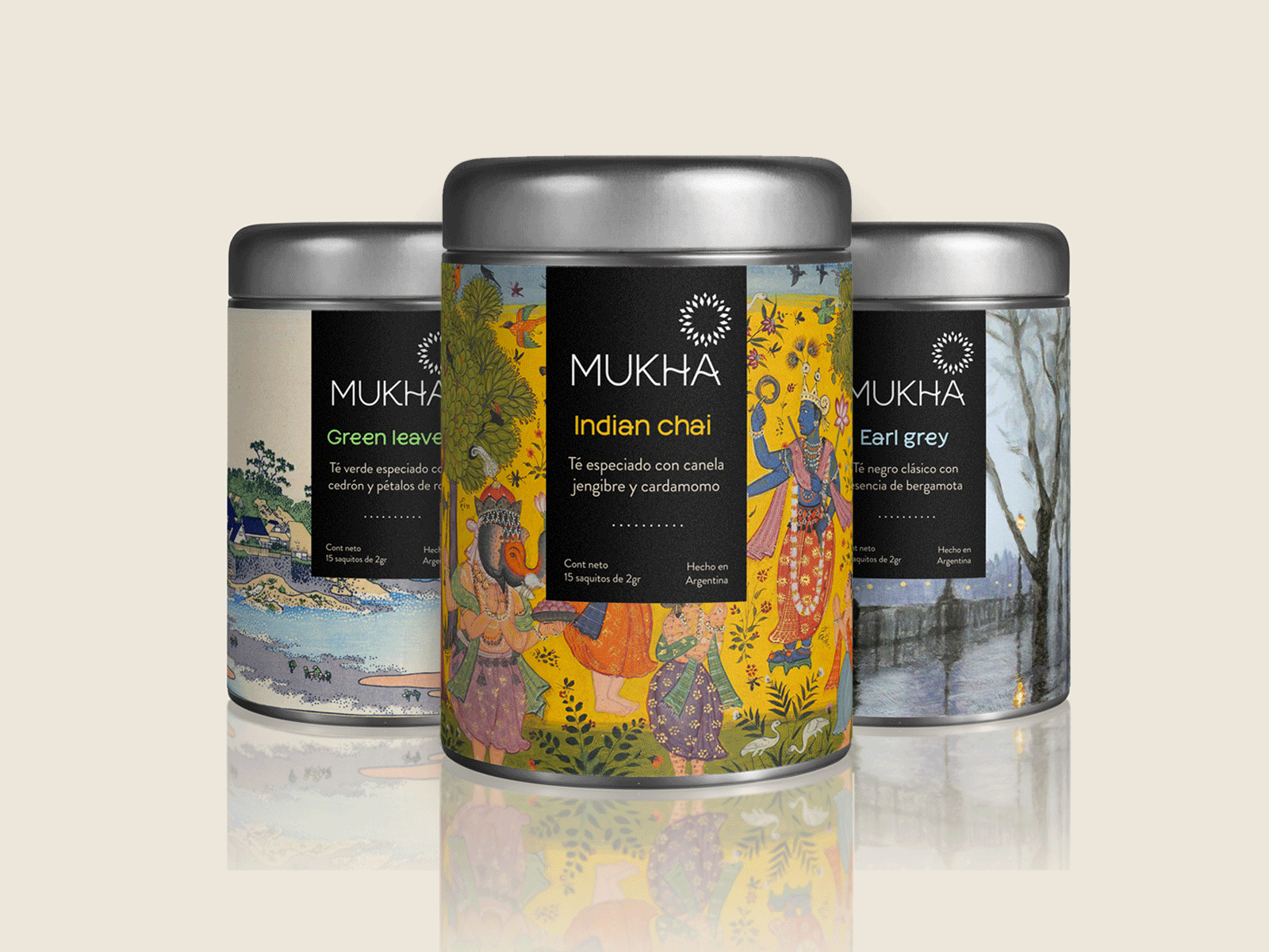 Mukha | Organic premium teas from the world branding concept design logo packaging packaging design tea world