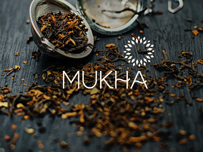 Mukha | Organic premium teas from the world branding concept design logo tea world