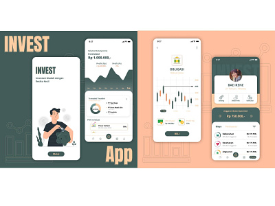 Investation App - Aplikasi Investasi dan Reksa Dana app branding design invest investment money app ui ux