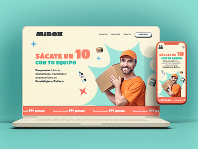 MIBOX design diseño mexicano diseño web figma sitio web ui ux design web web design webdesign