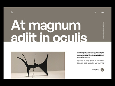 Art gallery landing minimal minimalwebdesign webdesign
