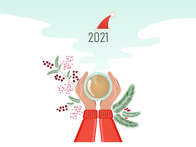 Happy New 2021 2d flat flatdesign illustration new uxui web design webdesign
