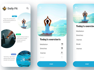 Daily fit - Simple &Clean mobile app for daily fit activities