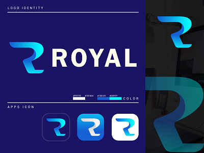 R Letter Moden Logo Design