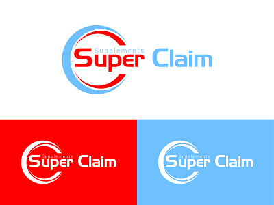 Super Claim Supplements Logo Design company logo graphic design graphicdesign icon letterlogo logo logo design logo design branding logo mark logodesign