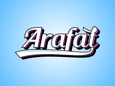 Arafat Text Typography Design