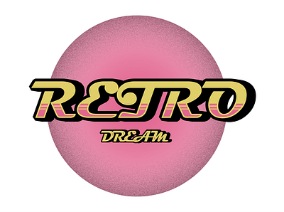 RETRO 90s effect logo text vector