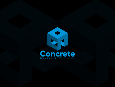 concrete branding design icon logo vector