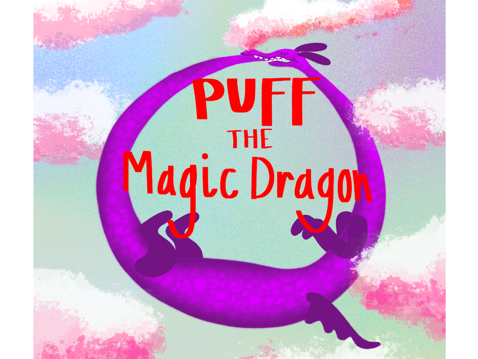 puff-the-magic-dragon-by-beth-on-dribbble