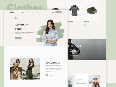 Clothes Shop Concept clothe clothes clothes shop design outfit ui ui ux web web design