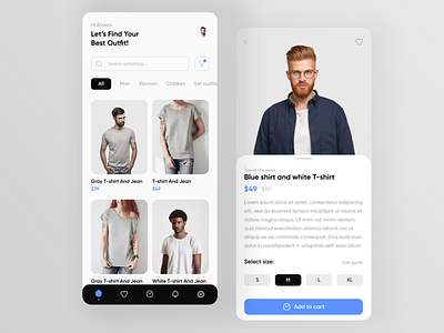 Clothes shop application