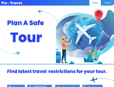 Travel Restriction App Mockup ui ui ux ui ux design web design