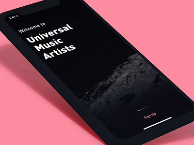 Universal Music Artists: Welcome analytics animation artists carousel dark ui data data visualization fans mobile onboarding product product design transitions ui universal universal music artists universal music group ux visual design welcome