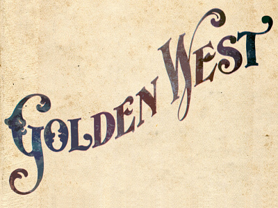Golden West americana branding california ephemera golden west heritage identity illustration lettering rustic tried and true typography vintage