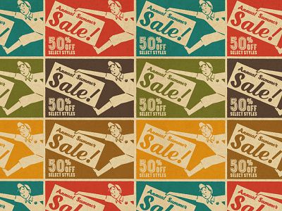 Summer Sale (Goorin Bros.) 50s absurdity americana branding california ephemera graphic graphic design heritage history identity illustration lettering mystery tried and true typography vintage