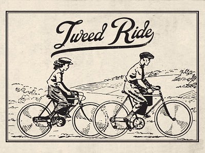 Tweed Ride absurdity americana bike branding ephemera graphic graphic design heritage history identity illustration lettering mystery rustic tried and true tweed ride typography vintage