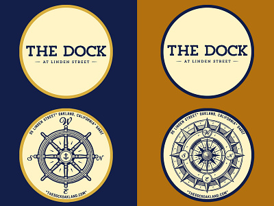 The Dock (Oakland, CA) americana branding ephemera graphic graphic design heritage identity illustration lettering logo nautical oakland pub restaurant seafarer tap room tried and true typography vintage wharf