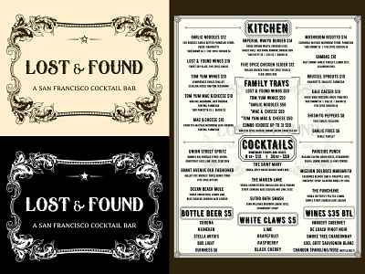 Lost & Found Cocktail Bar (Branding Elements)