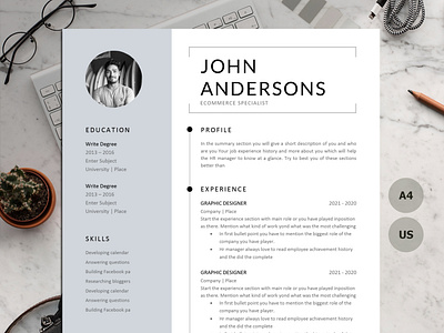 1, 2 & 3 PAGE RESUME TEMPLATE MADE WITH MICROSOFT WORD