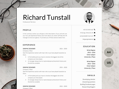 1, 2 & 3 PAGE RESUME TEMPLATE MADE WITH MICROSOFT WORD create resume