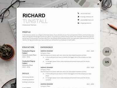 1, 2 & 3 PAGE RESUME TEMPLATE MADE WITH MICROSOFT WORD create resume