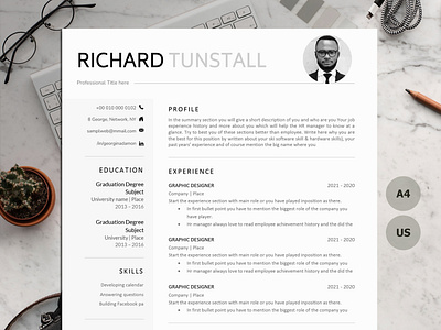 1, 2 & 3 PAGE RESUME TEMPLATE MADE WITH MICROSOFT WORD create resume