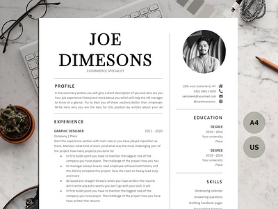 1, 2 & 3 PAGE RESUME TEMPLATE MADE WITH MICROSOFT WORD create resume