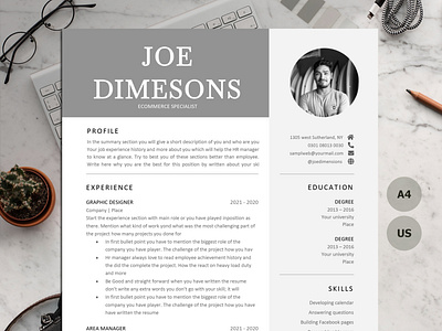 1, 2 & 3 PAGE RESUME TEMPLATE MADE WITH MICROSOFT WORD create resume