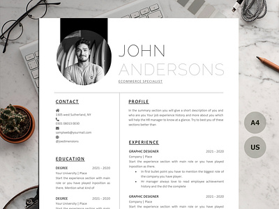 1, 2 & 3 PAGE RESUME TEMPLATE MADE WITH MICROSOFT WORD create resume