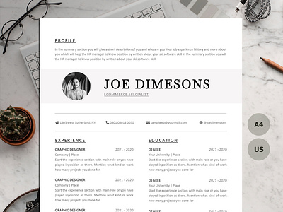 1, 2 & 3 PAGE RESUME TEMPLATE MADE WITH MICROSOFT WORD create resume