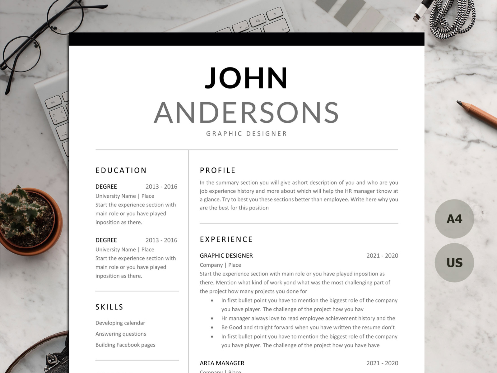 CV Service, Resume design Service by Paul resume on Dribbble