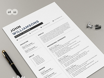 Free 1 Page Resume Template free word resume