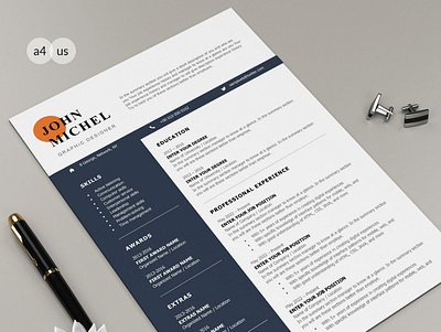 Free 1 page Resume template free word resume