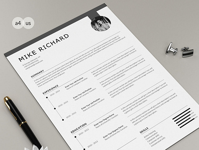 Free 1 Page Resume Template free word resume