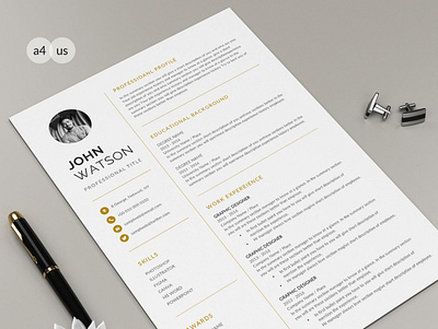 Free 1 Page Resume Template free word resume