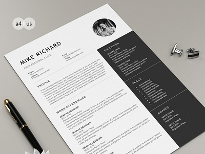 Free 1 Page Resume Template free word resume