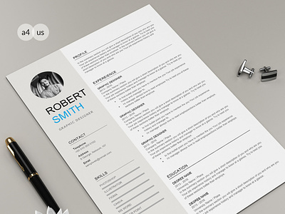 Free 1 Page Resume Template free word resume