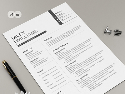 Free 1 Page Resume Template free word resume