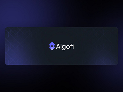 Twitter banner for Algofi algofi banner blue branding clean cover crypto design figma gradient graphic design illustration minimalistic startup twitter vector web3