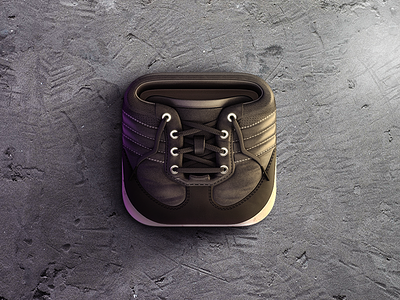 Gumshoes 3d icon ios render shoes