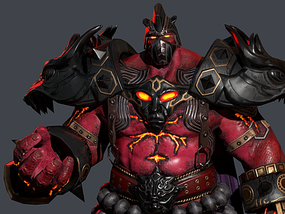 Red Chief 3d character fanart kuhlhaus3d marmoset metin2 model monster realtime sculpt unity zbrush